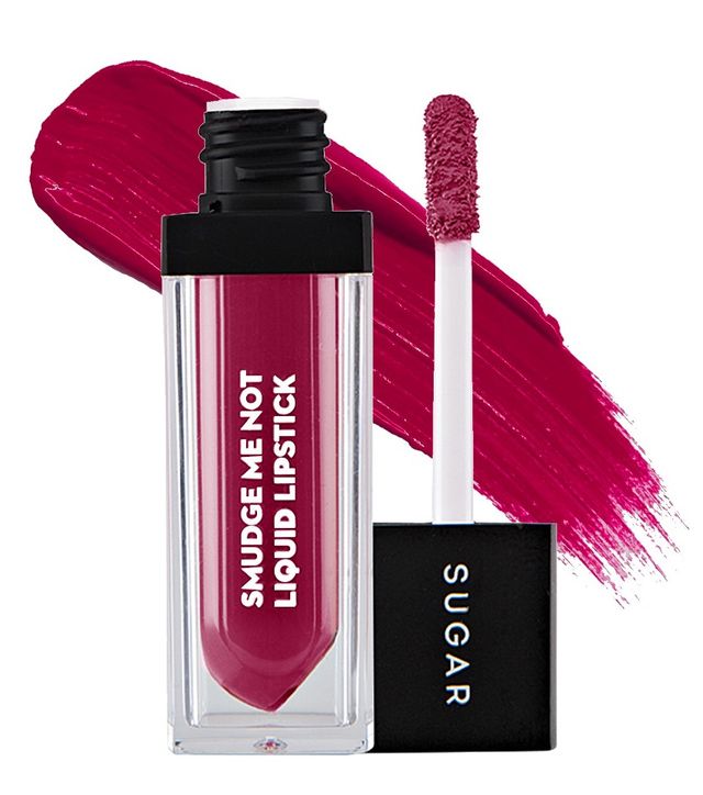 SUGAR Cosmetics Me Not Liquid Lipstick - Fine Wine (Burgundy Red) | Cruelty Free