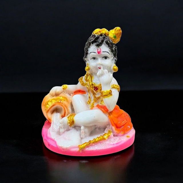 House of Festivals Ladoo Gopal Eating Makkhan Murti