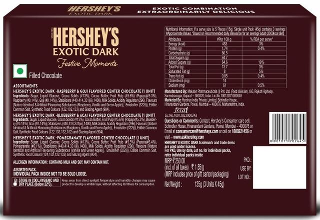 Hershey's Exotic Dark - Gift Pack