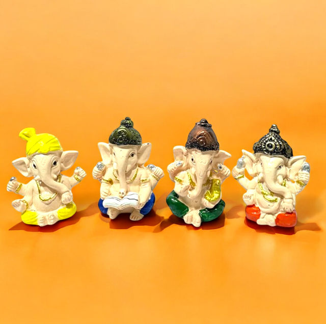 House of Festivals Ganpati Set of 4 - Design 5