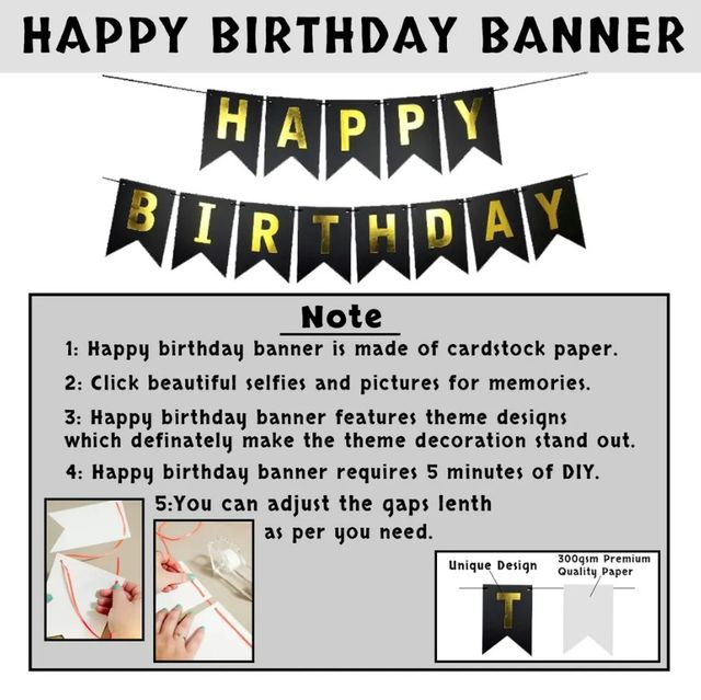 Let's Vybe Happy Birthday Theme - Assorted Colors