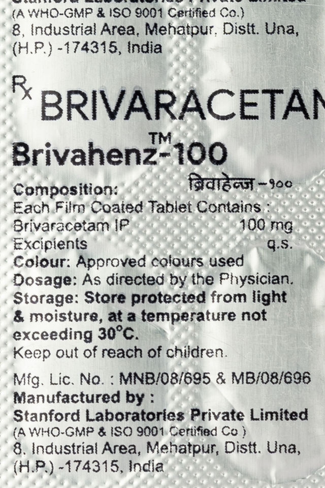 Brivahenz 100Mg Tablet