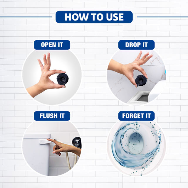 Harpic Flushmatic In-Cistern Toilet Cleaner Blocks Marine Combo