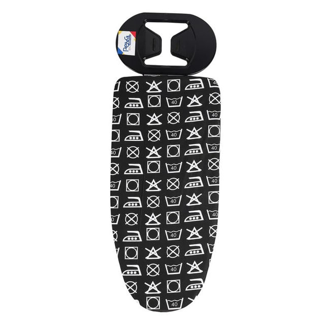 Peng Essentials Zurich Tabletop Ironing Board With Iron Rest- Black, 73x34 Cm Surface - Wall Mount