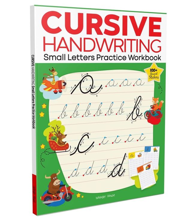 Cursive Handwriting - Small Letters Practice Workbook for Children