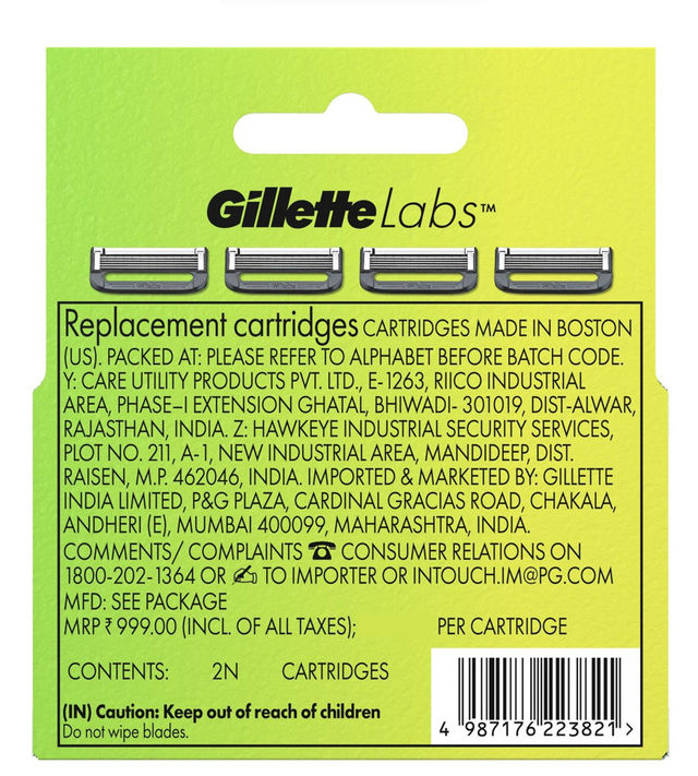Gillette Labs Shaving Blade Cartridges For Men