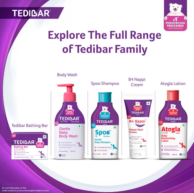 Tedibar Family Baby Lotion For Kids | 0+ months