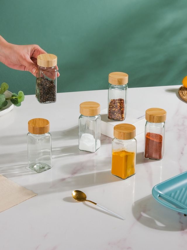 Nestasia Seasoning Jars With Lid Set Of 6 100ml