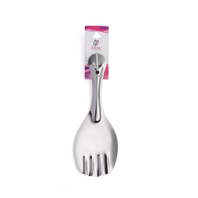 Petals Stainless Steel Cooking/Serving/Spoon Spatula - Rice Server, 22cm