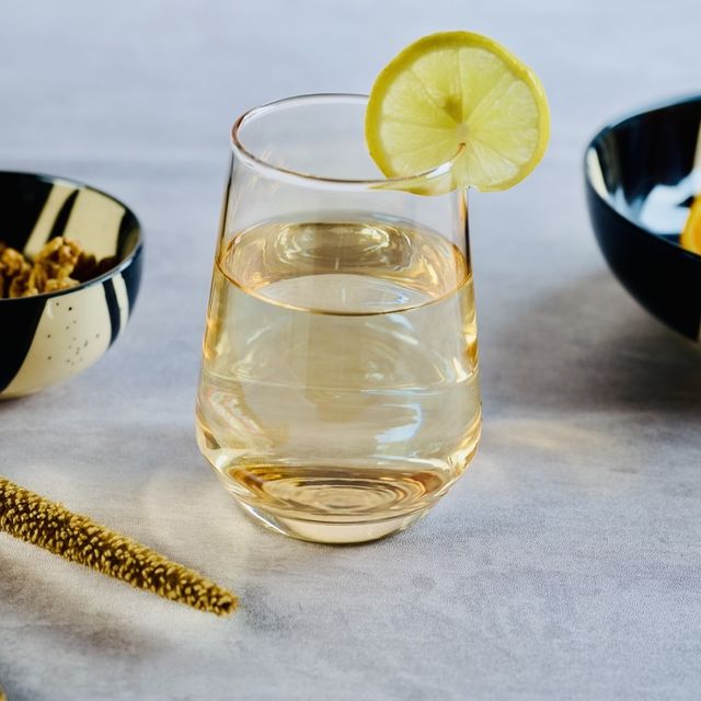 Blackcarrot Water Glass | Set of 6 | 320 ml | Golden | Lead Free