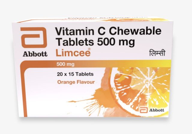 Limcee Vitamin C Chewable Orange Tablet