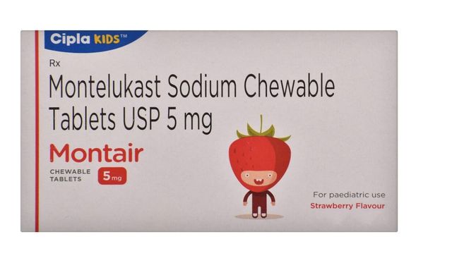 Montair 5mg  Strawberry Flavour Chewable Tablets