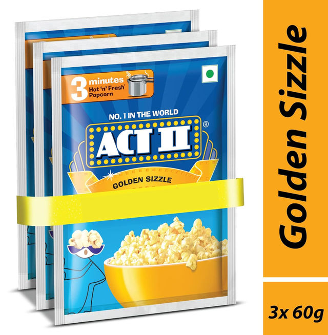 Act II Instant popcorn - Butter Pepper, Hot & Fresh in 3 Mins