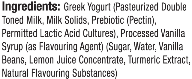 Epigamia Greek Yogurt- Vanilla Bean