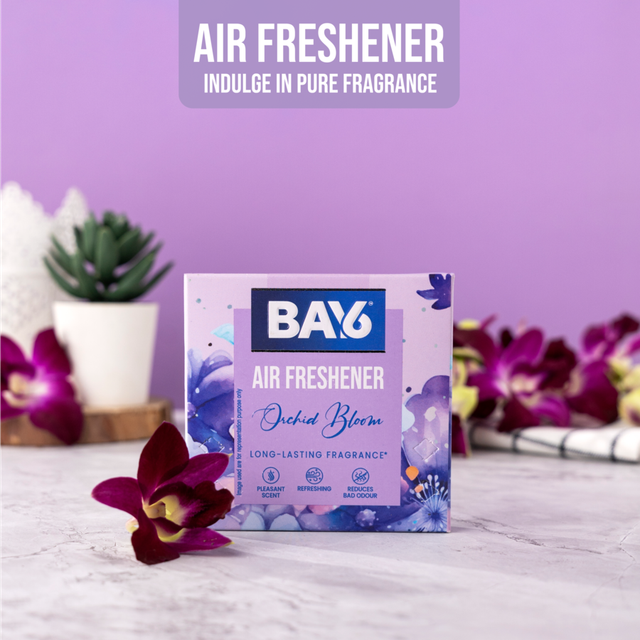 Buy BAY6 Orchid Bathroom Air Freshener Blocks Online - Price @ ₹41 | Instant Delivery | Zepto