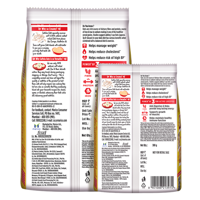 Saffola Plain Oats
