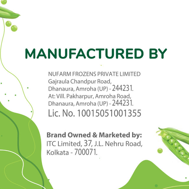 ITC Farmland Frozen Green Peas 1 kg Combo