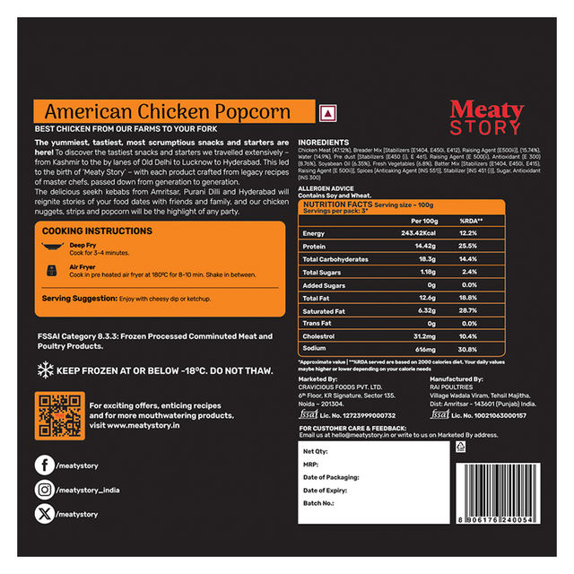 Meaty Story American Chicken Popcorn