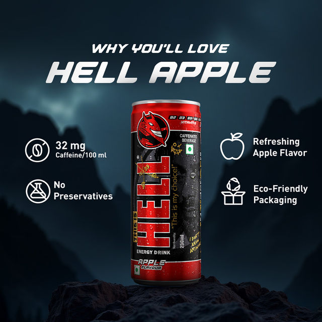 HELL Energy Drink Apple Flavoured Drink