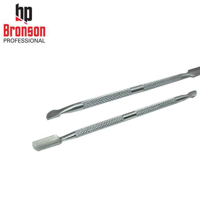 Bronson Professional Nail Pusher And Cuticle Remover Tool (Silver)