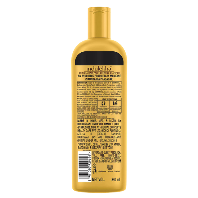 Indulekha Bringha Shampoo | Proprietary Ayurvedic Medicine For Hair Fall