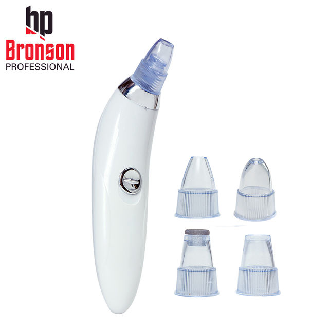 Bronson Professional Blackhead Remover Dermasuction Machine Battery Operated With 4 Nozzles