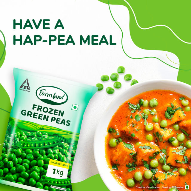 ITC Farmland Frozen Green Peas 1 kg Combo