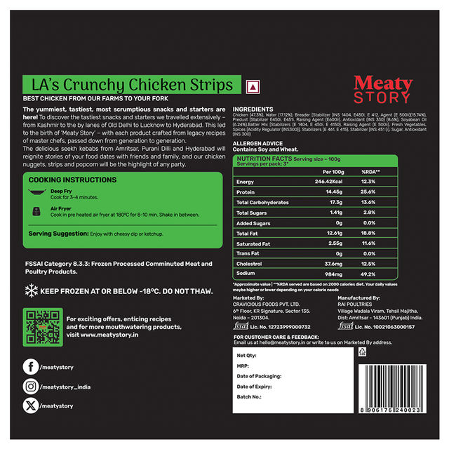 Meaty Story LA's Crunchy Chicken Strips