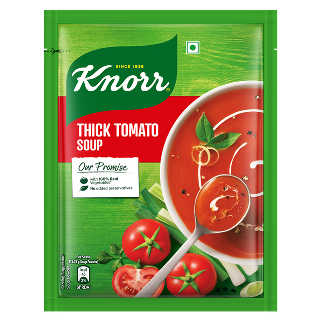 Knorr Classic Tomato Soup (51g) & Knorr Classic Vegetable Soup - Sweet Corn (42g) & Knorr Classic Mix Veg Soup (40g) & Knorr Chinese Hot And Sour Veg Soup (41g) Combo