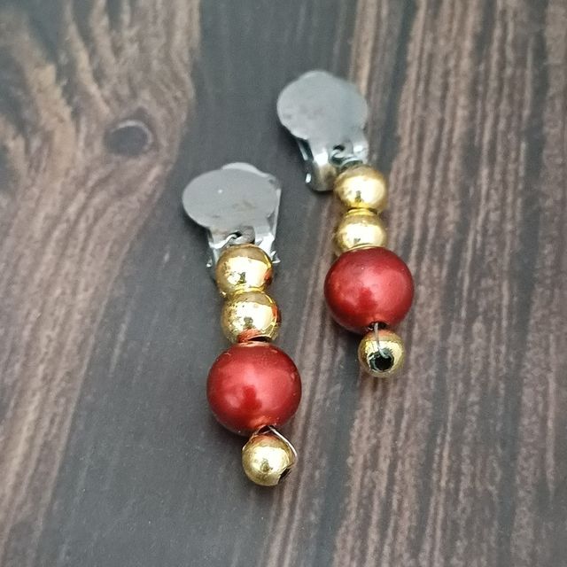 Kids Earring Clip With Moti Work | 4.5 x 0.5 cm