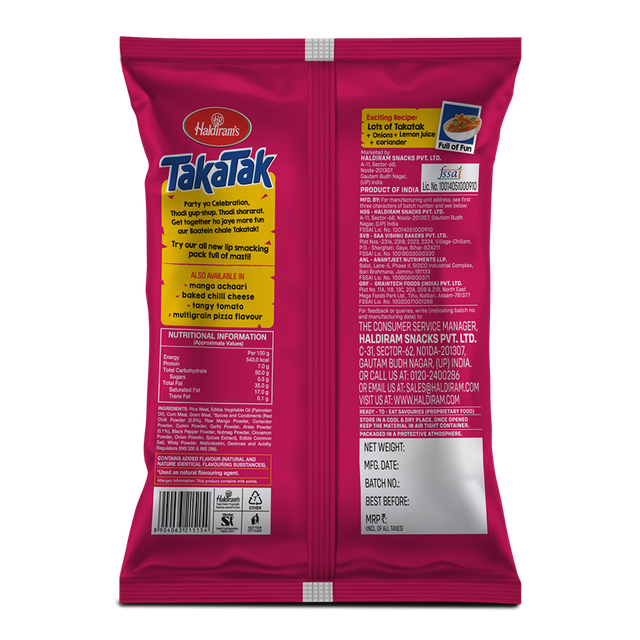 Haldiram Takatak 95 g Combo