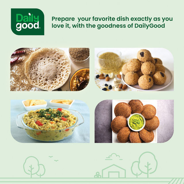 Daily Good Jowar Flour / Sorghum Millet(500gms), Daily Good Ragi / Finger Millet Flour(500gms) & Daily Good Bajra / Pearl Millets(500gms) & Daily Good Kangi / Foxtail Millet(500gms) Combo