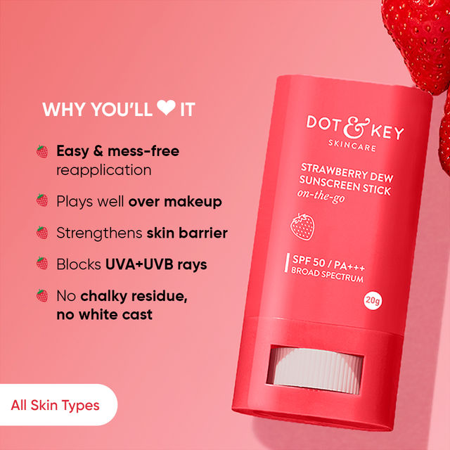 Dot & Key Strawberry Dew SPF 50 Sunscreen Stick On-The-Go