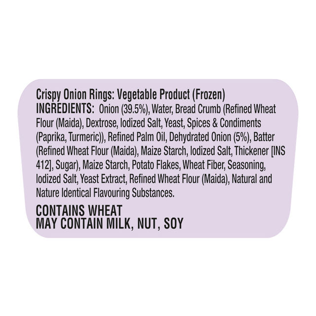 Mccain Crispy Onion Rings 250 g Combo