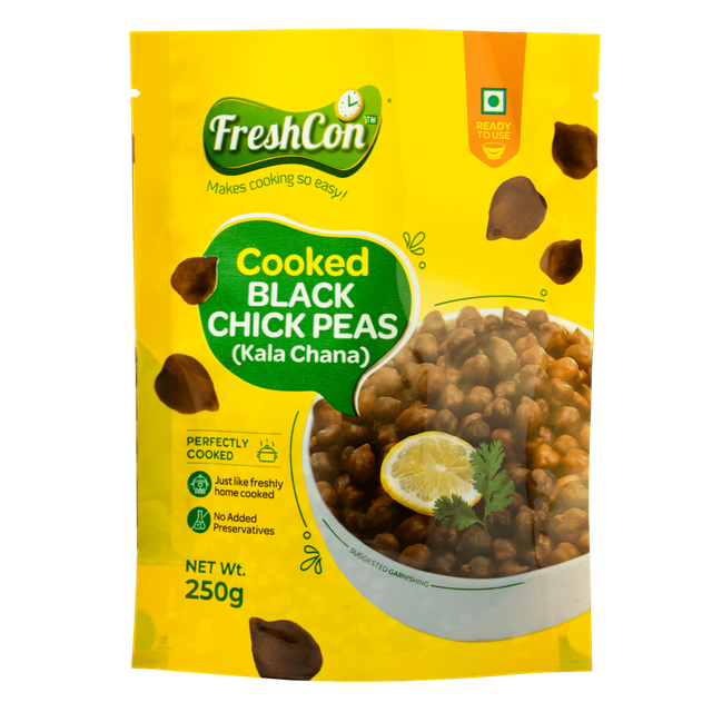 Freshcon Cooked Black Chickpeas