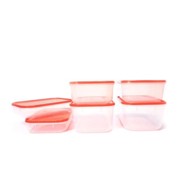 Mahaware Modular Polka Container | Bread Box | 1800ml (Set of 2)