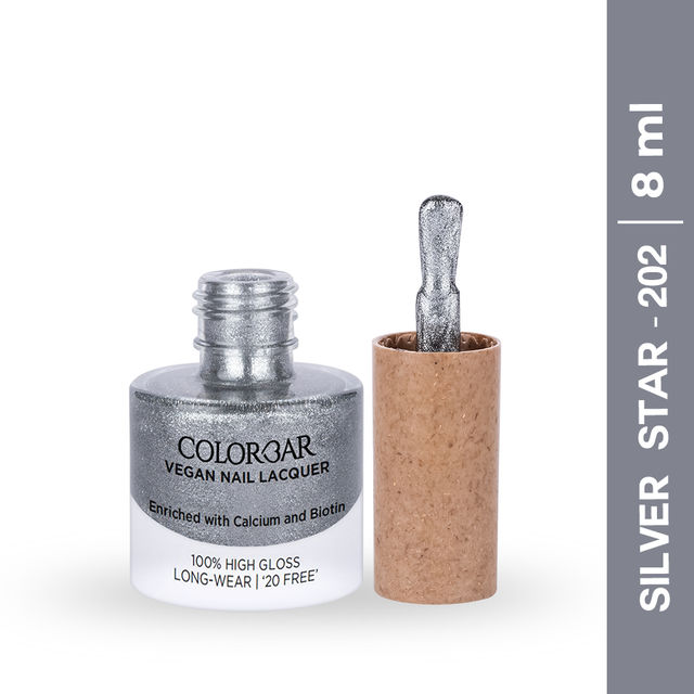 Colorbar Vegan Nail Lacquer- Silver Star