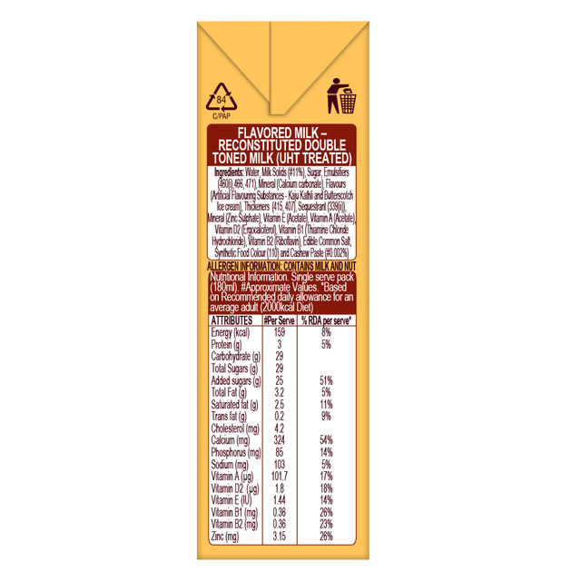 Hershey's Milkshake Cashew Butterscotch Ice Cream Flavor