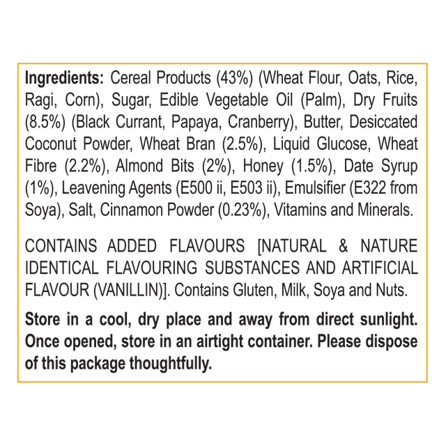 UNIBIC Daily Digestive (Multigrain Cookies) 75 g Combo