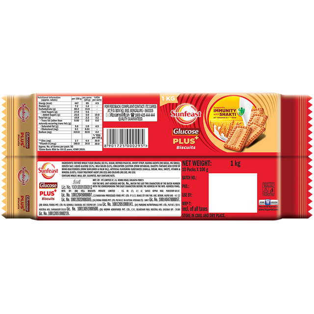 Sunfeast Glucose Plus 1 kg Combo