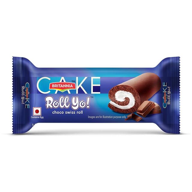 Britannia Roll Yo! Choco Swiss Roll (With Egg)