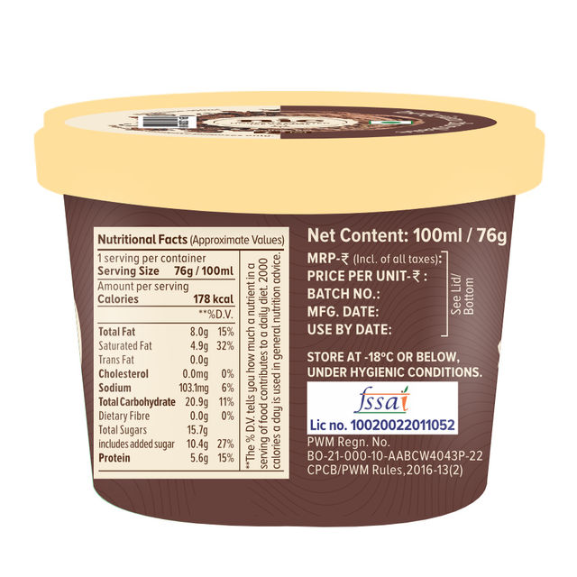 NIC Belgian Chocolate Ice Cream Cup 100 ml Combo
