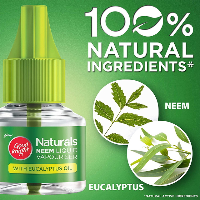Good Knight Naturals Liquid Vapourizer, Mosquito Repellent Refill
