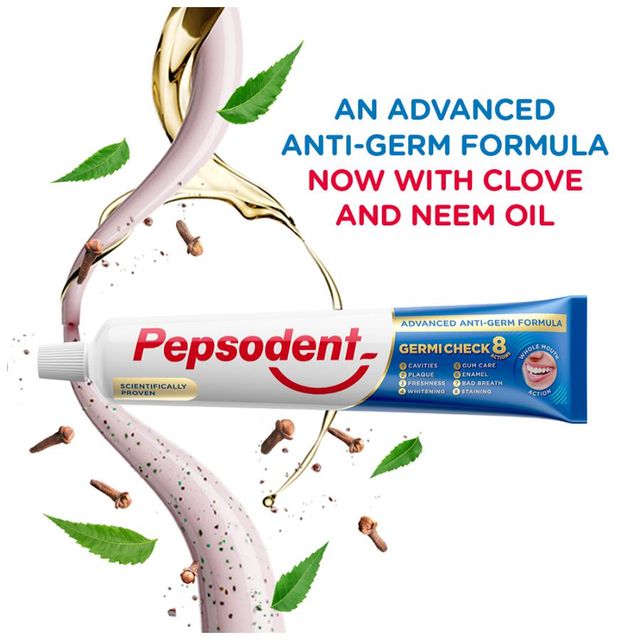 Pepsodent Germicheck 8 Actions, With Anti-Germ Formula