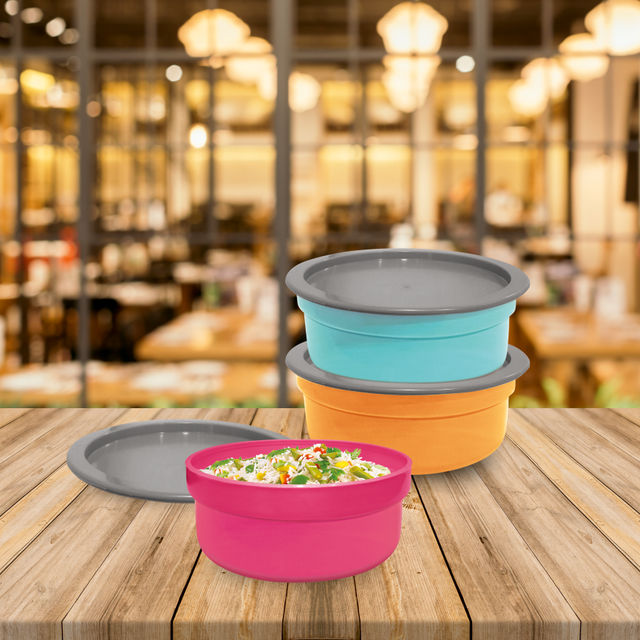 Asian Plastoware Dynamic Airseal Container Assorted - 3 Pcs