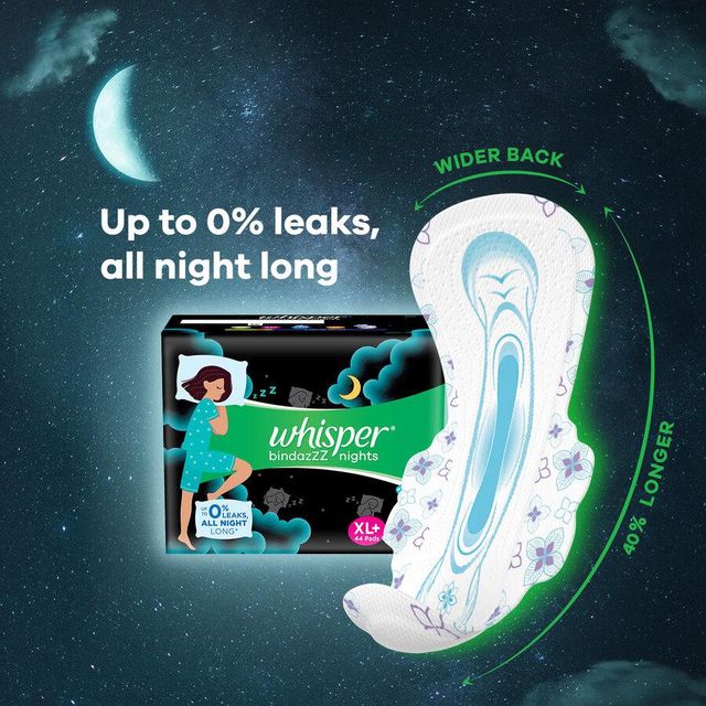 Whisper Bindazzz Nights XXL+ Sanitary Pads
