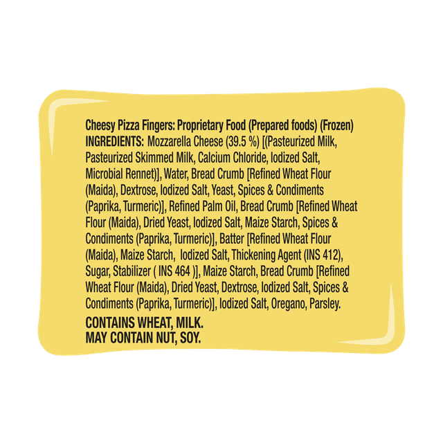 Mccain Potato Cheese Shotz(250gms) & Mccain Cheesy Pizza Finger(250gms) Combo