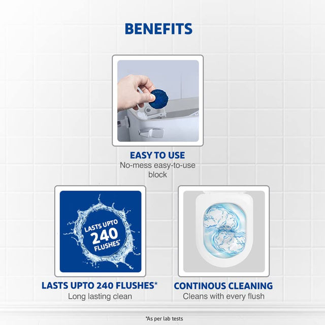 Harpic Flushmatic In-Cistern Toilet Cleaner Blocks Marine Combo