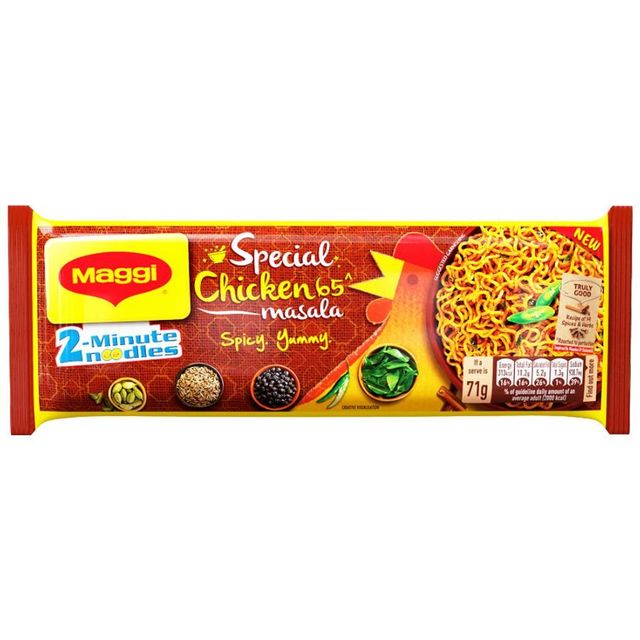 Maggi 2-Minute Instant Noodle - Spicy Yummy Special Chicken 65 Masala