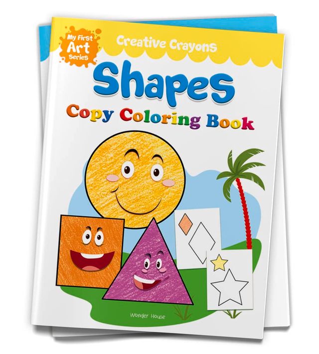 Colouring Book Of Shapes: Creative Crayons Series - Crayon Copy Colour Books